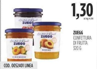 Carico Cash & Carry ZUEGG CONFETTURA DI FRUTTA 320 g offerta