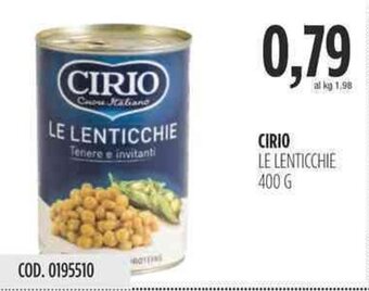 Carico Cash & Carry CIRIO LE LENTICCHIE 400 G offerta