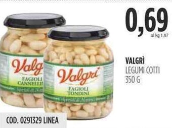 Carico Cash & Carry VALGRI LEGUMI COTTI 350 G offerta