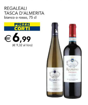 REGALEALI TASCA D'ALMERITA bianco o rosso, 75 cl