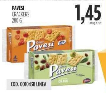Carico Cash & Carry PAVESI CRACKERS 280 G offerta