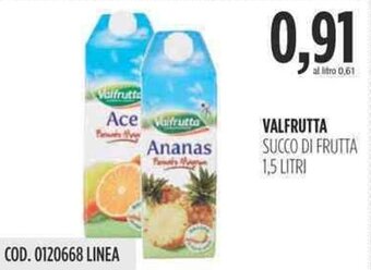 Carico Cash & Carry VALFRUTTA SUCCO DI FRUTTA 1,5 LITRI offerta