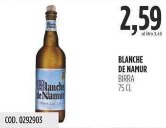 Carico Cash & Carry BLANCHE DE NAMUR BIRRA 75 CL offerta