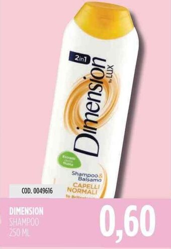 DIMENSION SHAMPOO 250 ML