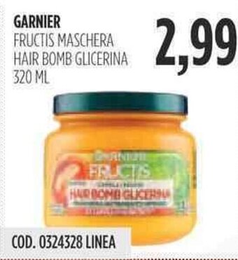 GARNIER FRUCTIS MASCHERA HAIR BOMB GLICERINA 320 ML