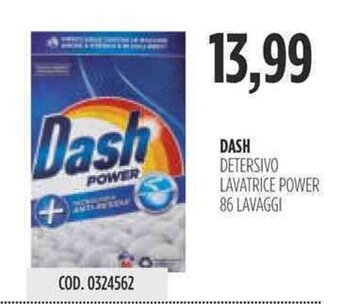 Carico Cash & Carry DASH DETERSIVO LAVATRICE POWER 86 LAVAGGI offerta