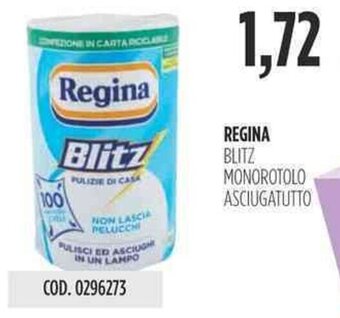 Carico Cash & Carry REGINA BLITZ MONOROTOLO ASCIUGATUTTO offerta