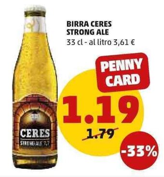 BIRRA CERES STRONG ALE 33 cl
