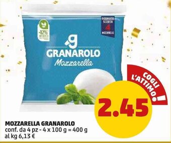 PENNY MOZZARELLA GRANAROLO 400 g offerta