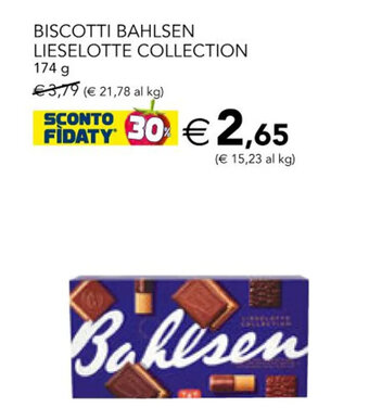BISCOTTI BAHLSEN LIESELOTTE COLLECTION 174 g