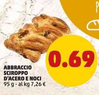 PENNY ABBRACCIO SCIROPPO D'ACERO E NOCI 95 g offerta