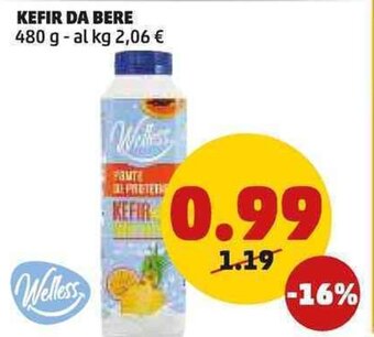PENNY KEFIR DA BERE 480 g offerta