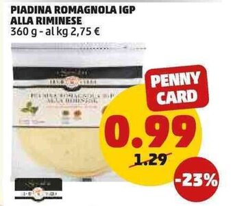 PIADINA ROMAGNOLA IGP ALLA RIMINESE 360 g