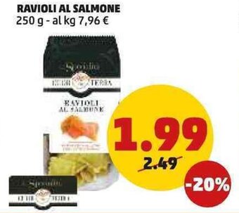 PENNY RAVIOLI AL SALMONE 250 g offerta