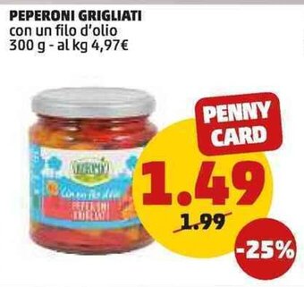PEPERONI GRIGLIATI con un filo d'olio 300 g