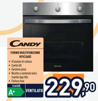 Unieuro CANDY FORNO MULTIFUNZIONE RFICX602 offerta