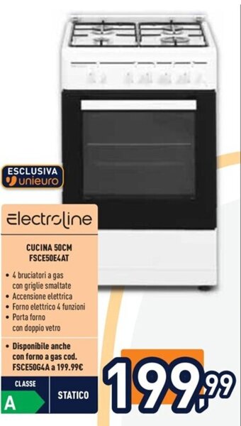 Unieuro Electroline CUCINA 50CM FSCE50E4AT offerta
