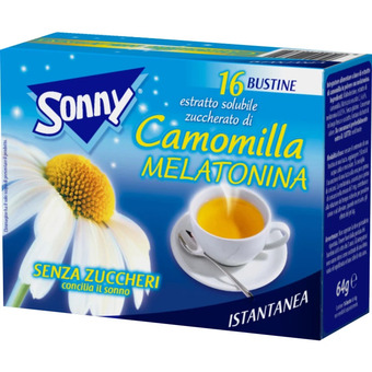 Camomilla solubile con melatonina 16 buste