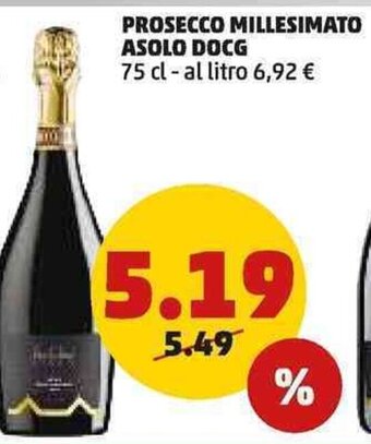 PENNY PROSECCO MILLESIMATO ASOLO DOCG 75 cl offerta