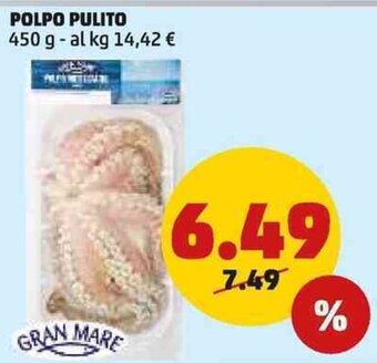 PENNY POLPO PULITO 450 g offerta