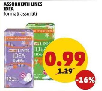 PENNY ASSORBENTI LINES IDEA formati assortiti offerta