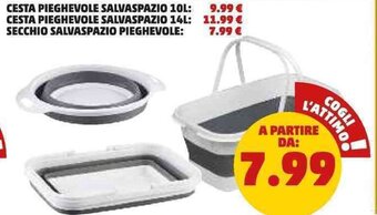 PENNY SECCHIO SALVASPAZIO PIEGHEVOLE offerta