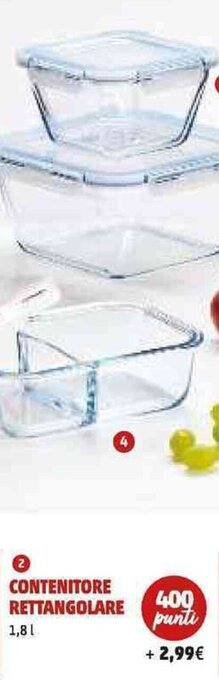CONTENITORE RETTANGOLARE 1,8 L