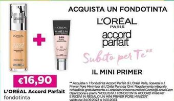 Acqua & Sapone L'ORÉAL Accord Parfait fondotina offerta