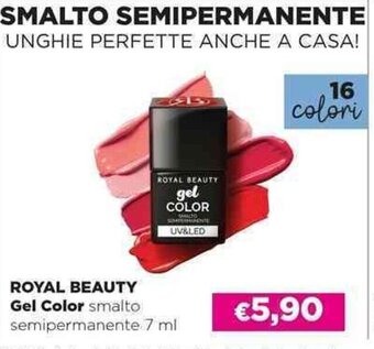 Acqua & Sapone ROYAL BEAUTY Gel Color smalto semipermanente 7 ml offerta