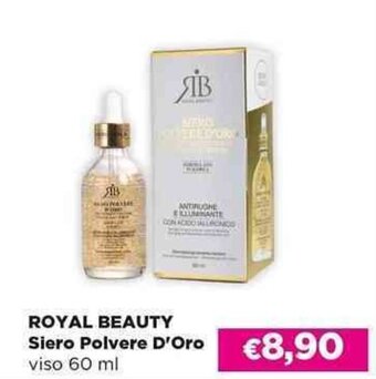 Acqua & Sapone ROYAL BEAUTY Siero Polvere D'Oro viso 60 ml offerta