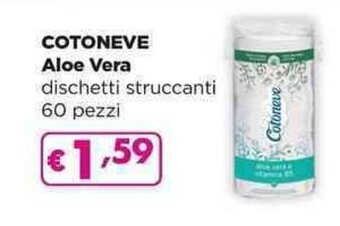 Acqua & Sapone COTONEVE Aloe Vera dischetti struccanti 60 pezzi offerta