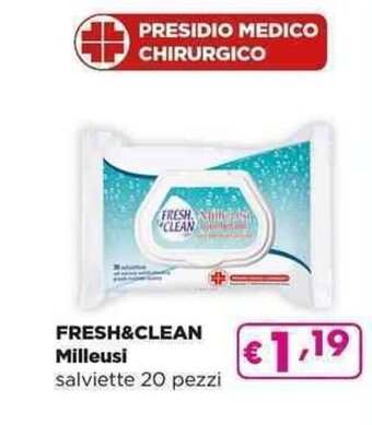 Acqua & Sapone FRESH&CLEAN Milleusi salviette 20 pezzi offerta
