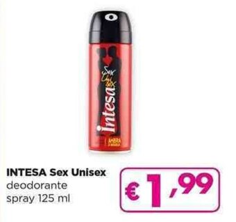 Acqua & Sapone INTESA Sex Unisex deodorante spray 125 ml offerta