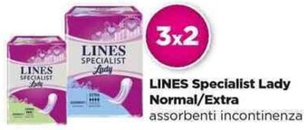 Acqua & Sapone LINES Specialist Lady Normal/Extra assorbenti incontinenza offerta