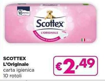 Acqua & Sapone SCOTTEX L'Originale carta igienica 10 rotoli offerta