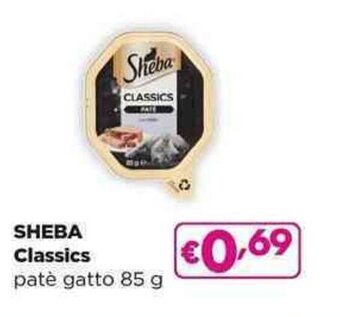 Acqua & Sapone SHEBA Classics patè gatto 85 g offerta