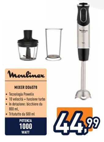 Unieuro Moulinex MIXER DD6578 offerta