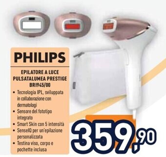 Unieuro PHILIPS EPILATORE A LUCE PULSATALUMEA PRESTIGE BRI945/00 offerta