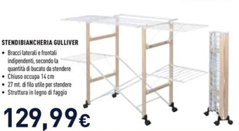 Unieuro STENDIBIANCHERIA GULLIVER offerta