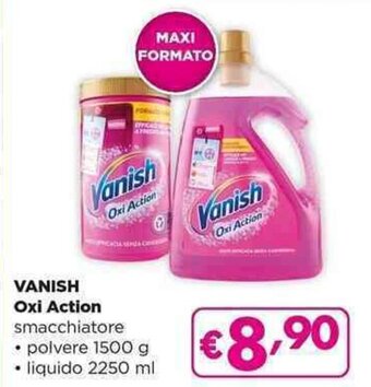 VANISH Oxi Action smacchiatore polvere 1500 g • liquido 2250 ml