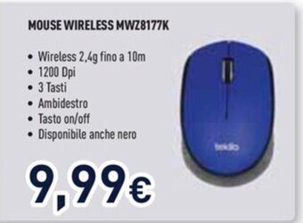 Unieuro MOUSE WIRELESS MWZ8177K offerta