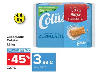 Carrefour ZuppaLatte Colussi 1,5 kg offerta