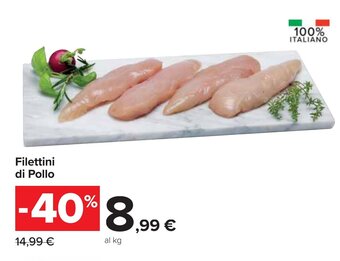 Carrefour Filettini di Pollo offerta