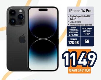Unieuro iPhone 14 Pro offerta