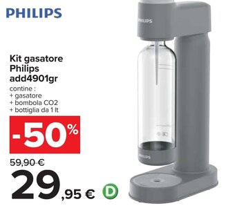 Carrefour Kit gasatore Philips add4901gr offerta