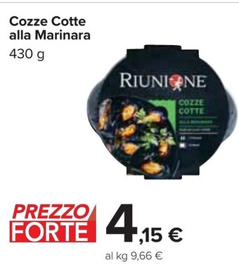 Carrefour Cozze Cotte alla Marinara 430 g offerta