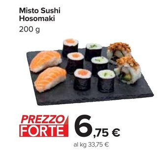 Carrefour Misto Sushi Hosomaki 200 g offerta