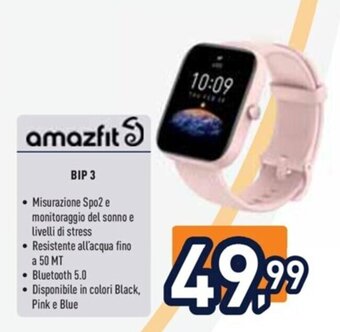 Unieuro amazfit BIP 3 offerta