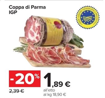 Carrefour Coppa di Parma IGP offerta