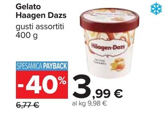 Carrefour Gelato Haagen Dazs gusti assortiti 400 g offerta